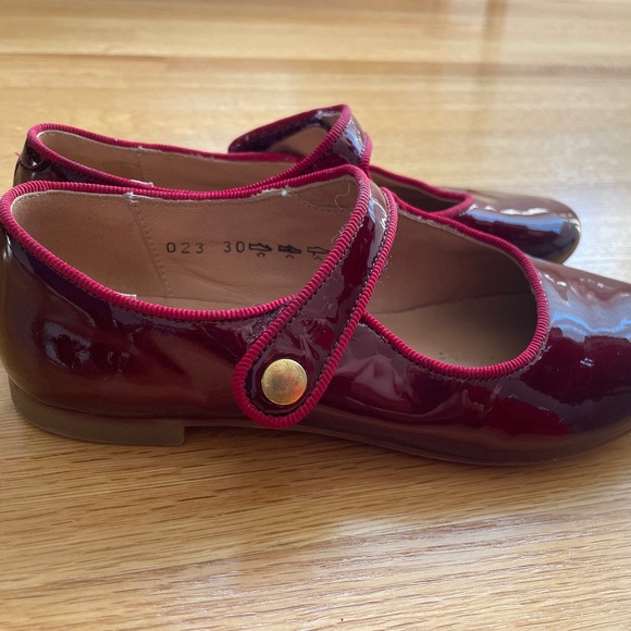 Pom D'Api Red Patent Leather Dress Shoes, Euro size 30/US 13 - Picture 3 of 5